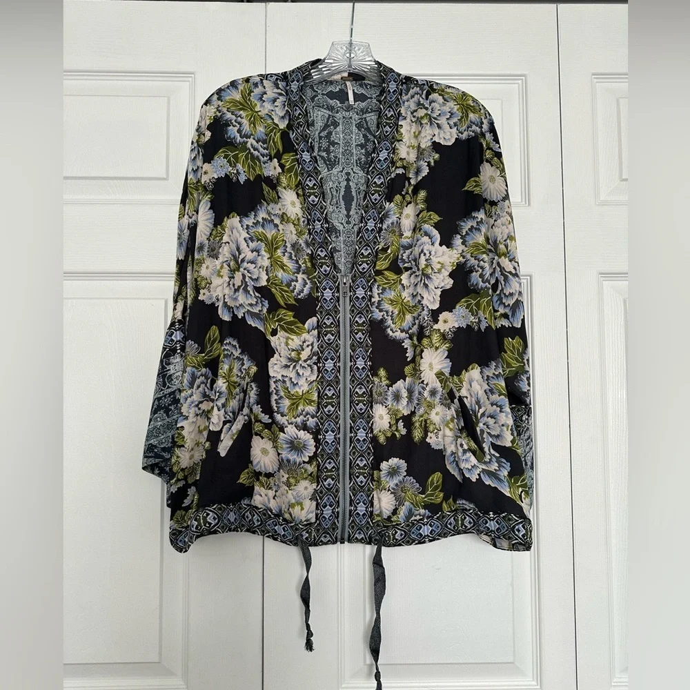 Free People Wildflower Cinched Kimono